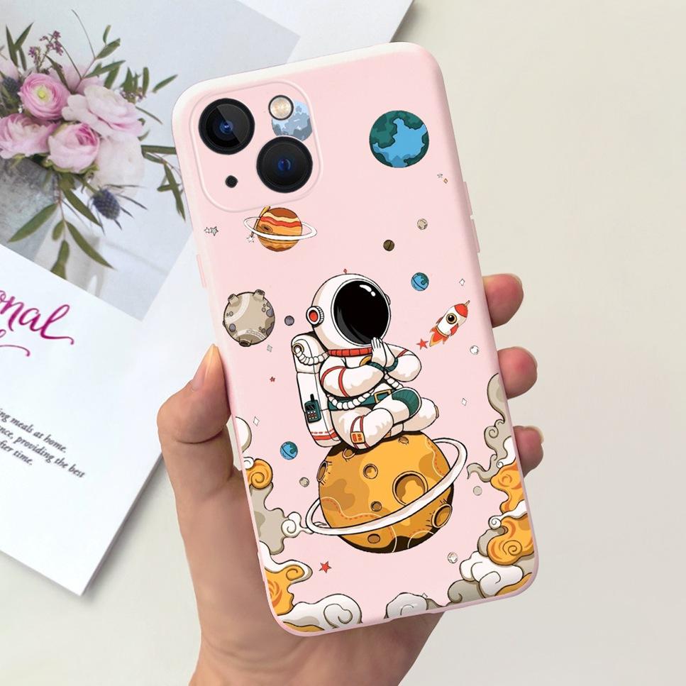For iPhone 13 A2633 Case Planetary Astronaut Soft Silicone Back Cover Coque For Apple iPhone 13 Mini 13 Pro 13Pro Max Phone Case
