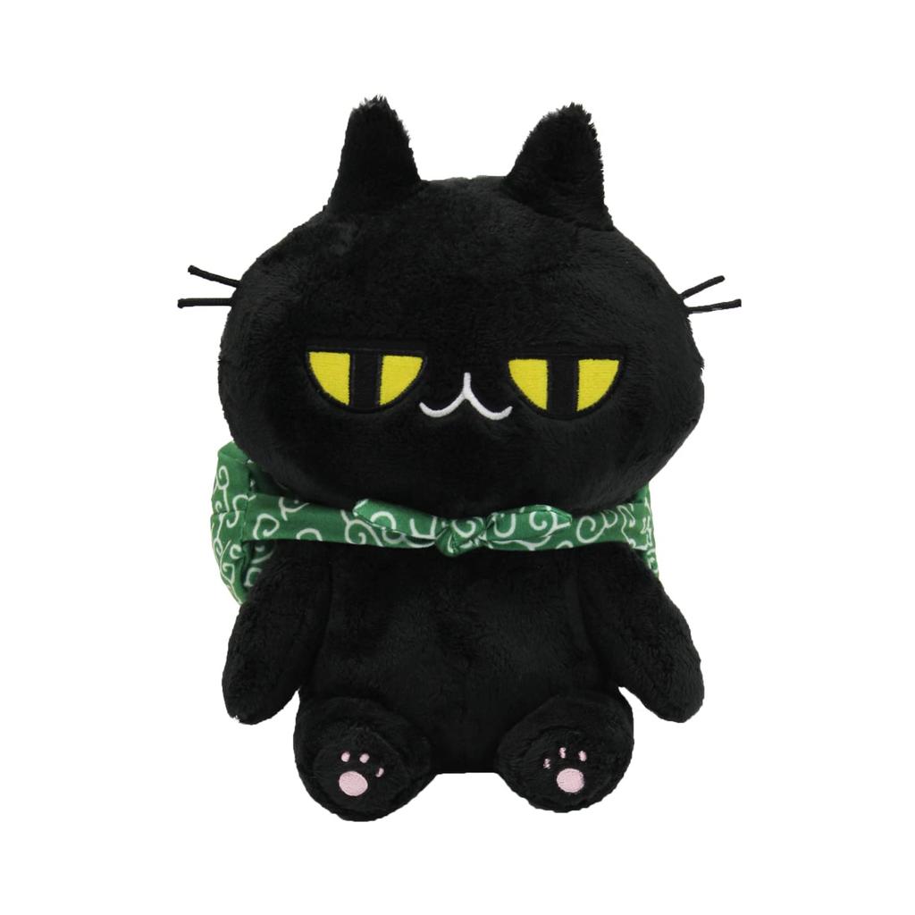 Black Cat Plush Standing JitoMe-chan Toy, Ver., Black, 995-JTMCT
