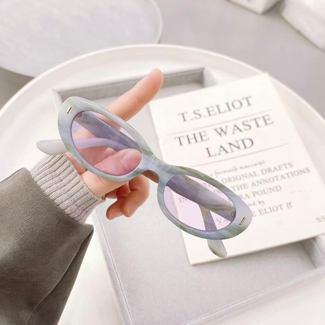 

European American Style Sunglasses For Men Oval Shape Uv Protection Outdoor Sunglass Fashion Trendy Sun Glasses Women