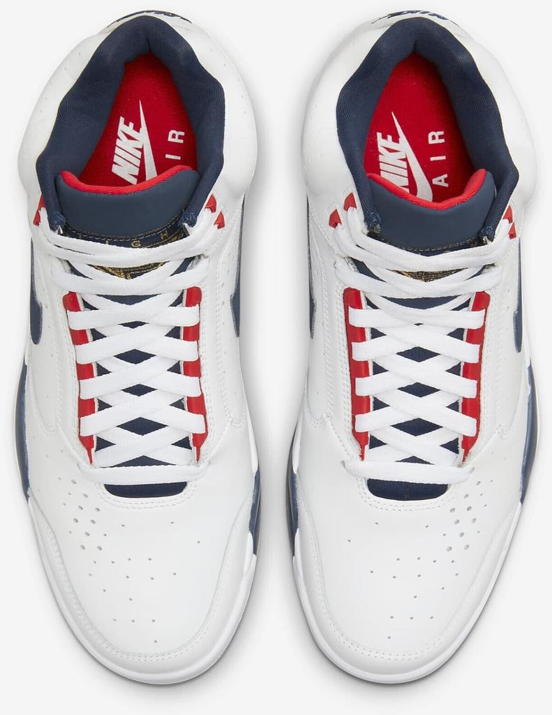 Sneakers Nike Air Flight Lite Mid White/ University Red/ Metallic Gold/ Midnight Navy