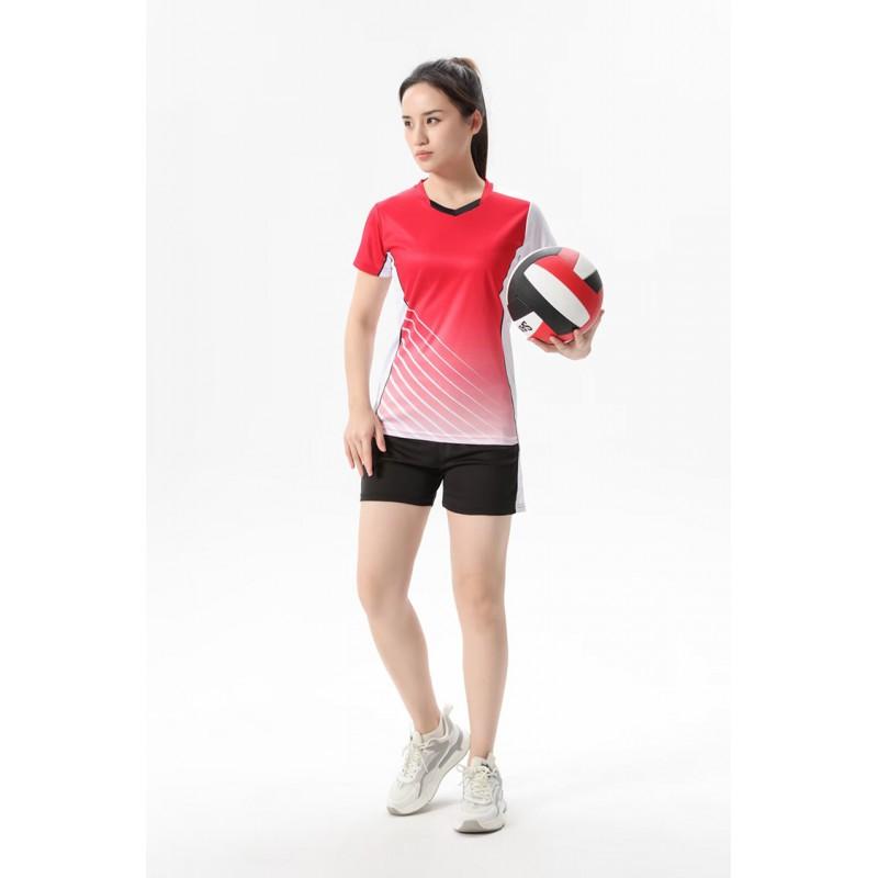 Men Women Short Sleeve Sports Shirts Quick Dry Breathable Volleyball Badminton Tennis Training