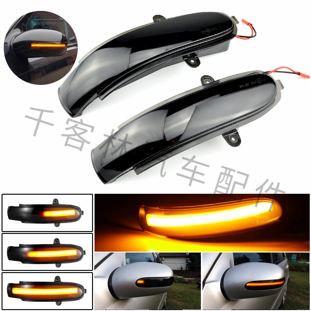 Compatible with 00-07 Mercedes-Benz C-Class W203 S203 CL203 Models Turn Signal Amber LED Rearview Mirror Sequential Light.