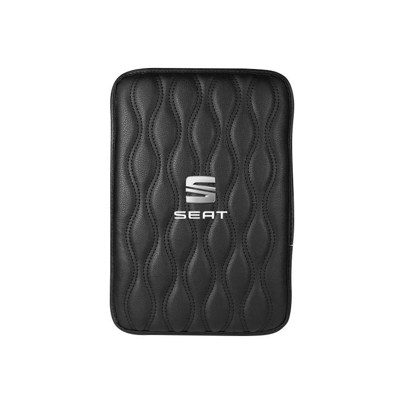 Leather Auto Armrest Pads Protective Waterproof Hand Cushion Car Styling for SEAT Leon 5F Ibiza 5 6 MII Altea Toledo 3 Cordoba Alhambra MK3