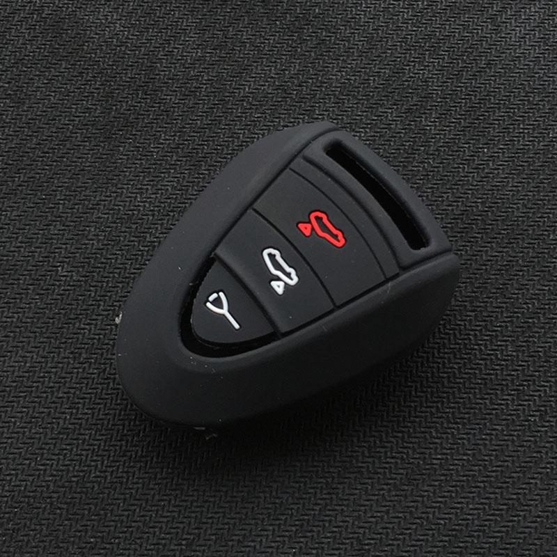 Silicone car Key Cover case for Porsche Carrera 911 997 Boxster S 2S 4S Turbo Cayman 996 Cayenne key Accessories