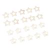 100 Pcs Paper Clips Portable Small Anti Slip Cute Star Moon Shape Electroplating Gold Metal Office F