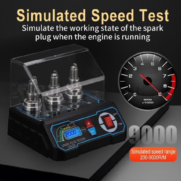 Lightweight Spark Plugs Comprehensive Performances Evaluation Testing Device with LCD Digital Display for Quick Result