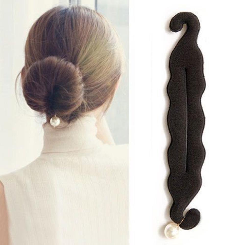 Hair Disk Donut Hairstyle Twist Maker Foam Sponge Clip Bun Curler Braider Hair Bun Maker  Women