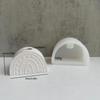 Candlestick Silicone Molds Silicone Candlestick Stand Rainbow Bridge Shaped for Decoration Crafts Aesthetic Home Clay Craft