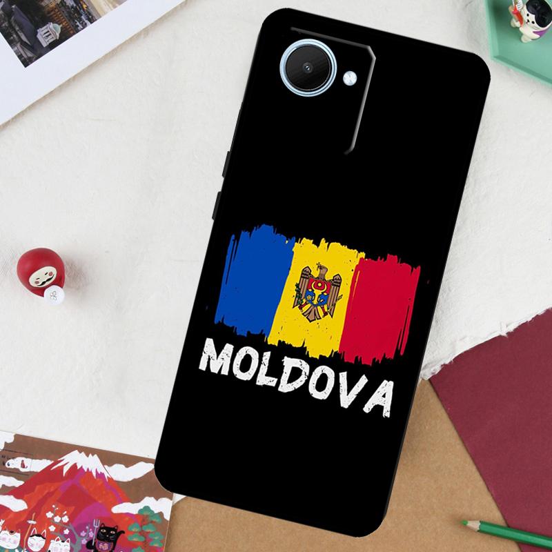 Moldova Flag Moldavians For Realme GT 6T 6 5 GT 7 Pro C61 C55 C53 C51 C21Y C25S C67 C75 10 11 12 13 14 Pro Plus Case
