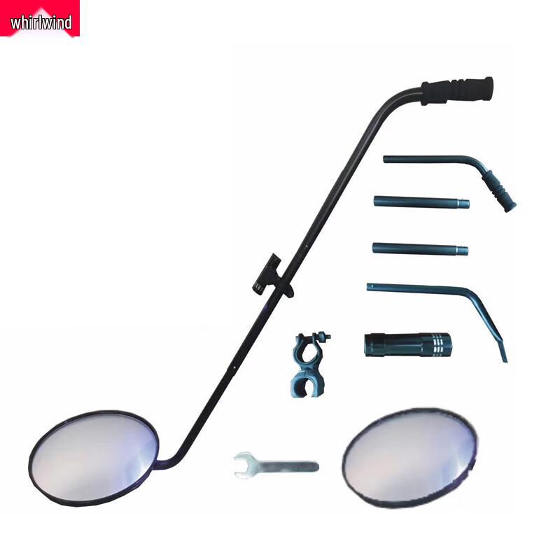 Telescopic Vehicle Underside Inspection Mirror with LED Light