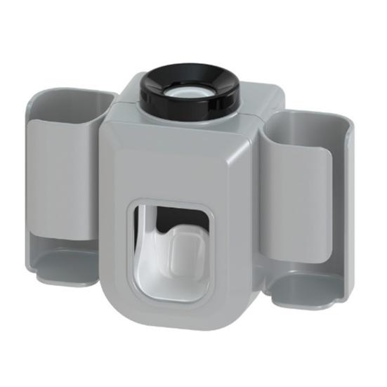 

Хранение пластиковых полезных автоматических выдавливателей зубной пасты без перфоратора с держателем зубной щетки Держатель зубной пасты серый