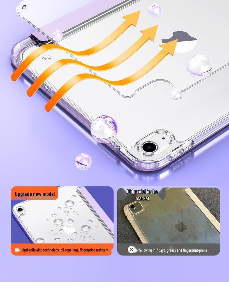 iPad Pro 13-inch Protective Case Air7/Air45 Sleeve with Pen Slot, Y-Fold for 8th/9th Gen, Acrylic A16, iPad11