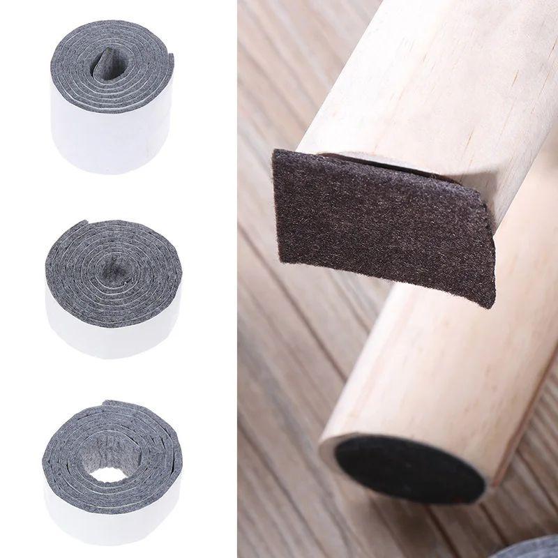 1Roll 100cm Anti-slip Felt Furniture Leg Pad Self-Adhesive Mat Floor Protector Wear-resisting Table Sofa Leg Pads Chair Fittings
