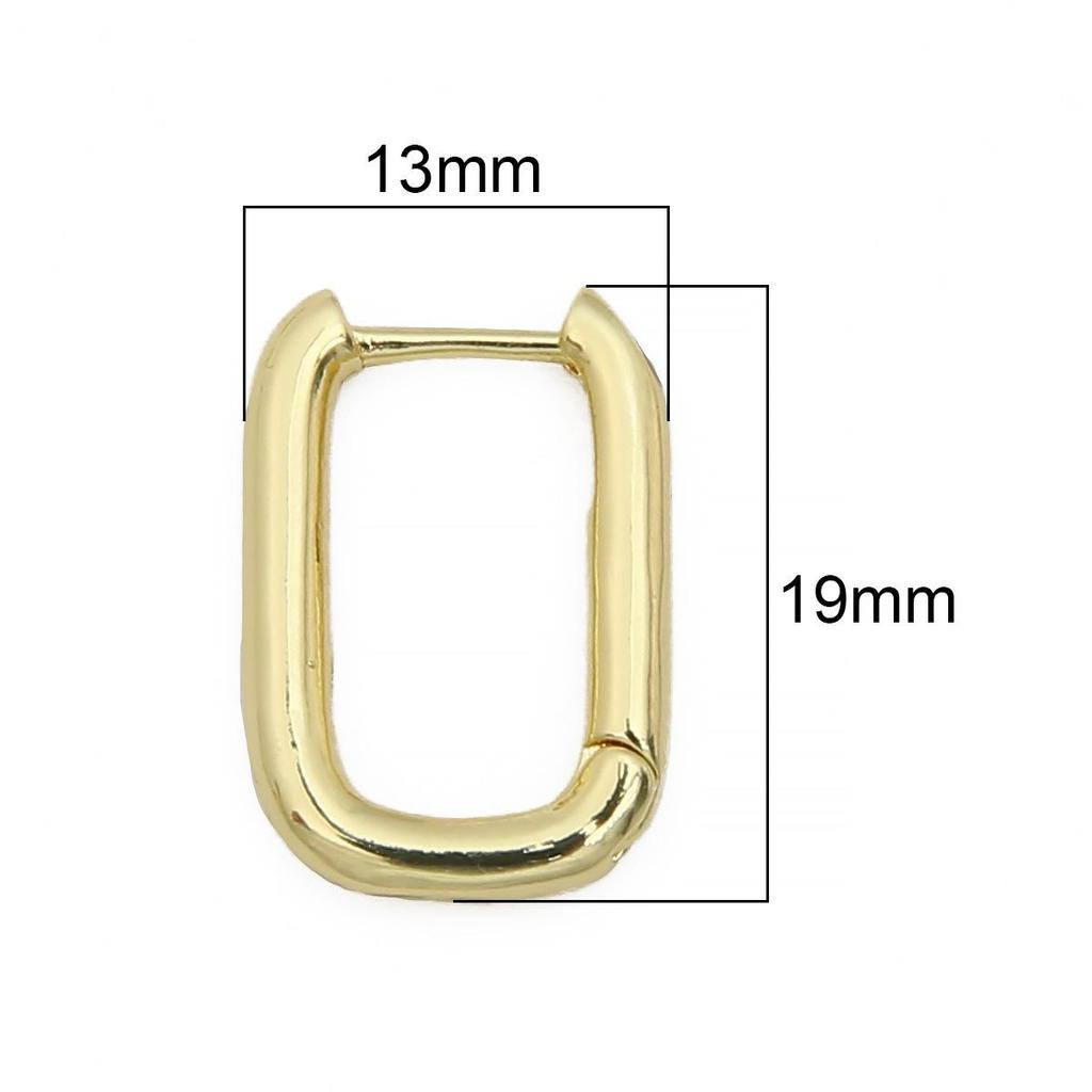 14K/18K Hollow Oval Earring Clasps Handmade French Ear Hooks for DIY Jewelry Accessories E18