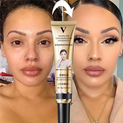 3 Colors Makeup Liquid Foundation Cream Waterproof Lasting Cover Acne Base Cream Moisturize Matte Concealer Cosmetics