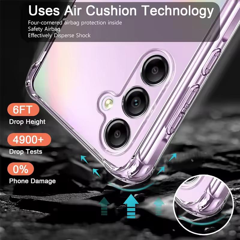 Stoßfestes Silikon Klares Handyhülle Für Samsung Galaxy S25 S24 S23 S21 FE S22 S20 S10 Plus Ultra A73 A55 A54 A53 A35 A14 M36 M54 Linsenschutzhülle