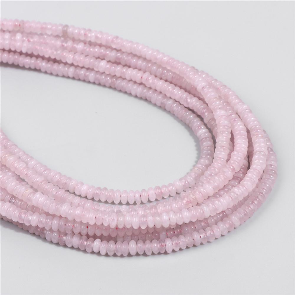 2X4MM Natural Abacus Stone Beads Blue Green Pink Flat Rondelle Beads for Jewelry Making Bracelets Necklace Accessories Wholesale