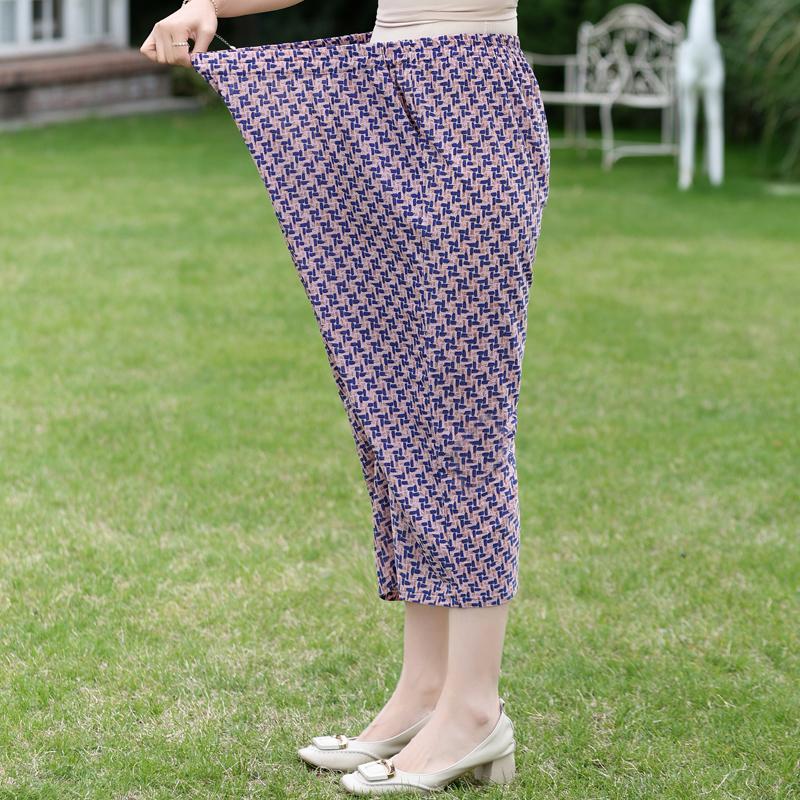 Women's Plus Size Summer Casual Set, Printed Top & Capri Pants (3XL-7XL)