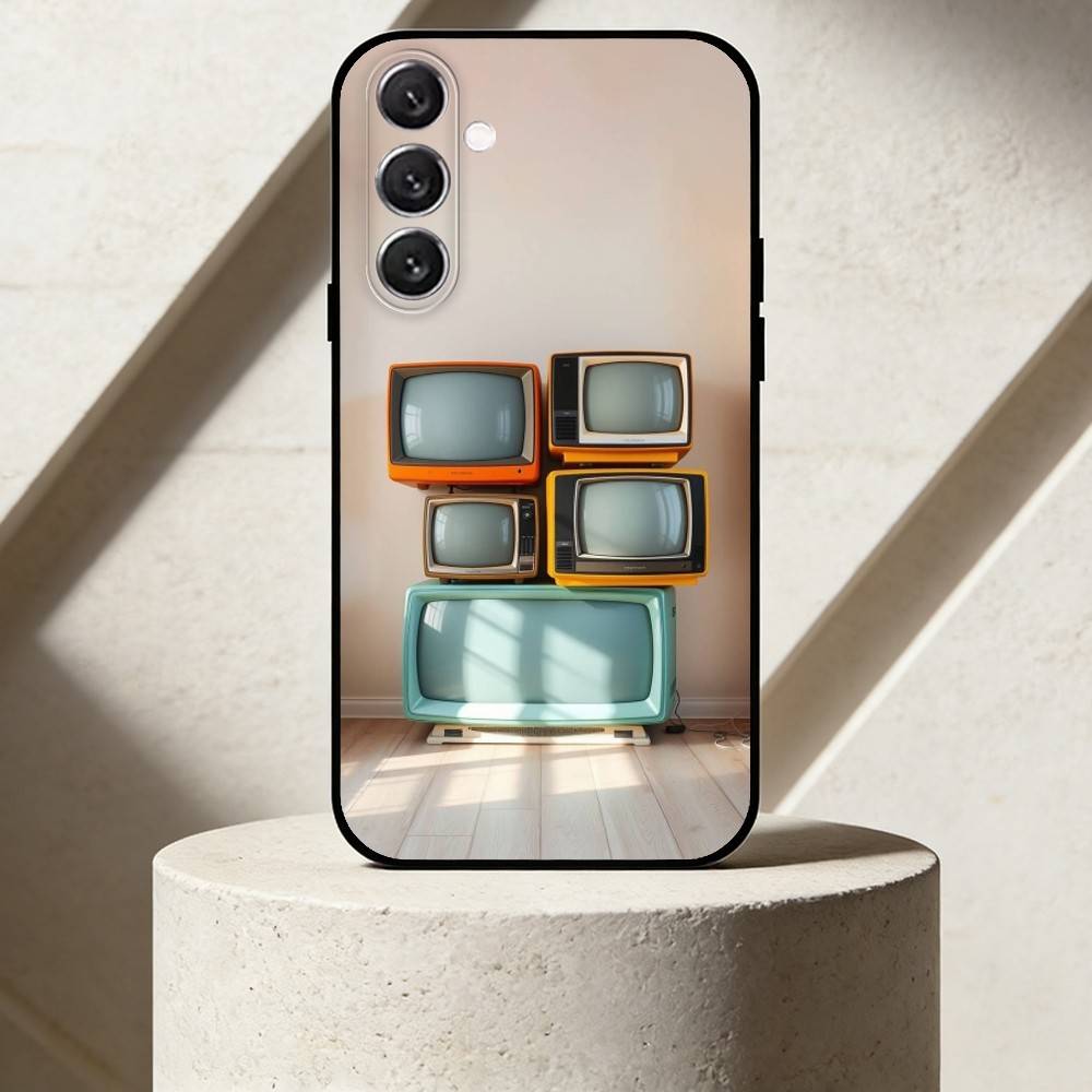 R-RetroVintage Phone Case For Samsung Galaxy A91,80,73,72 ,71,53,52,32 ,31,22,21s,20,Soft Black Case Samsung a20s