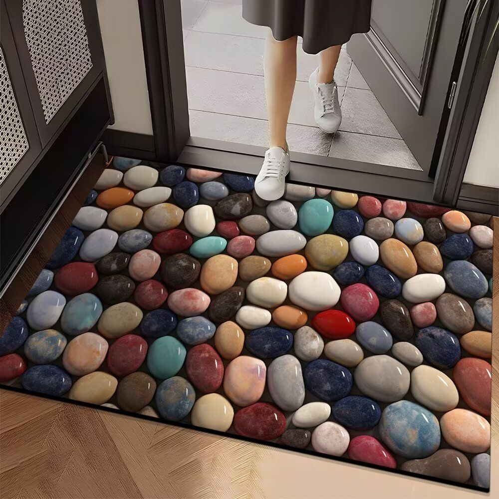 

Впитывающий коврик для ванной комнаты и туалета, противоскользящий и износостойкий коврик для ног, коврик для входной двери 40cm*60cm