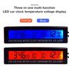 Adeeing EC88 Car Thermometer  Clock  Voltmeter Electronic Clock Two-color Electronic Thermometer