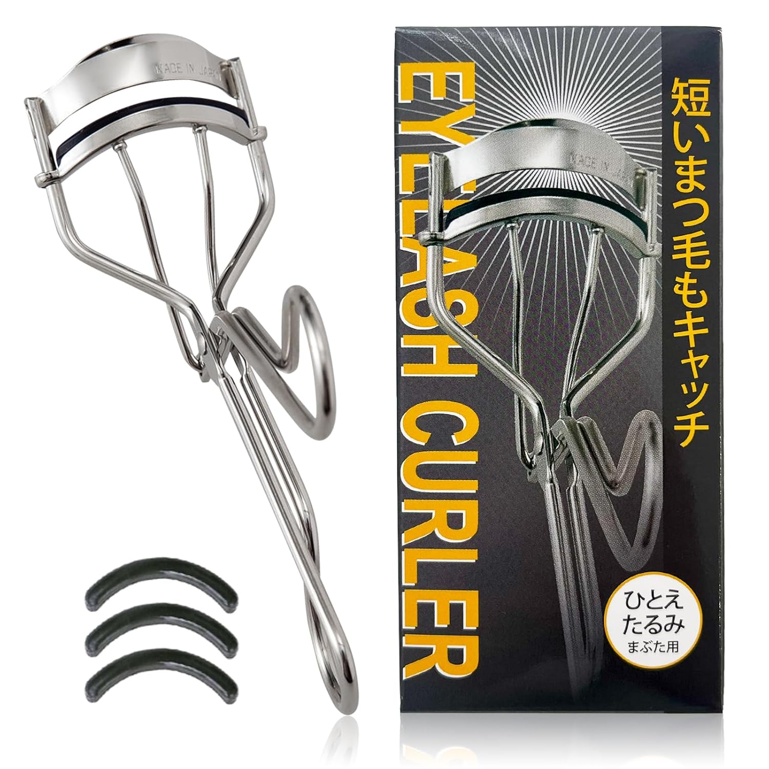 

Komolife single eyelid sagging eyelash curler replacement rubber 3 pieces root eyelashes lift made Japan