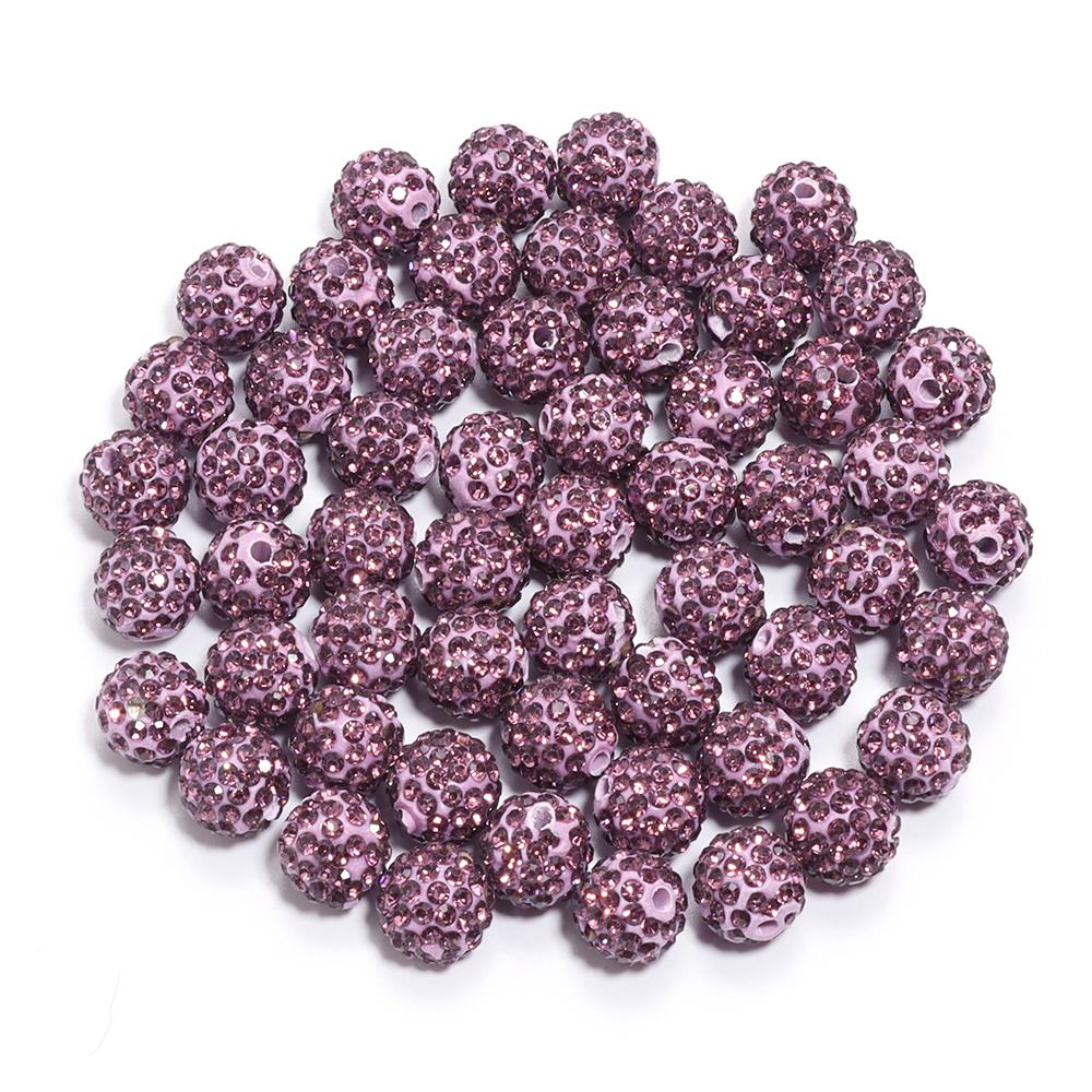 10pcs/bag Colorful Soft Pottery Clay Shamballa Beads Loose Beads For Jewelry Making DIY Necklace Bracelets Pendants Accessories