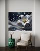 Canvas Print, Nature, Silver Flower