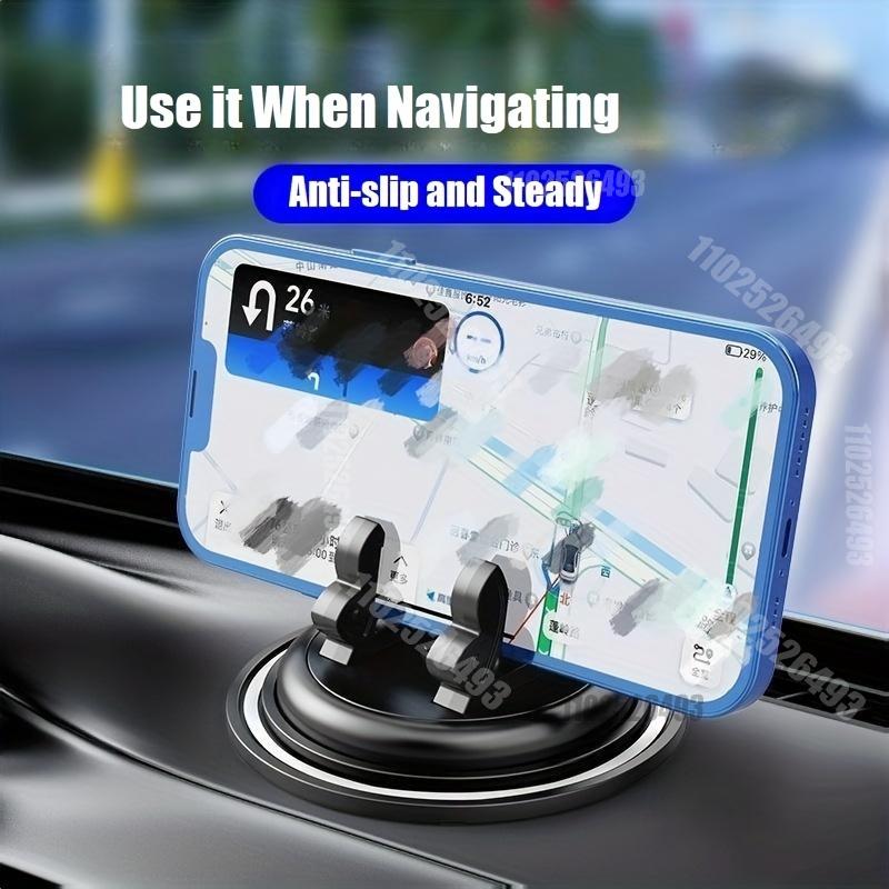 Rotatable Car Phone Holder 360°/120° Dashboard Bracket Smart Phone Support Mount Anti Slip Stand Mount Bracket Adhesive Silicone