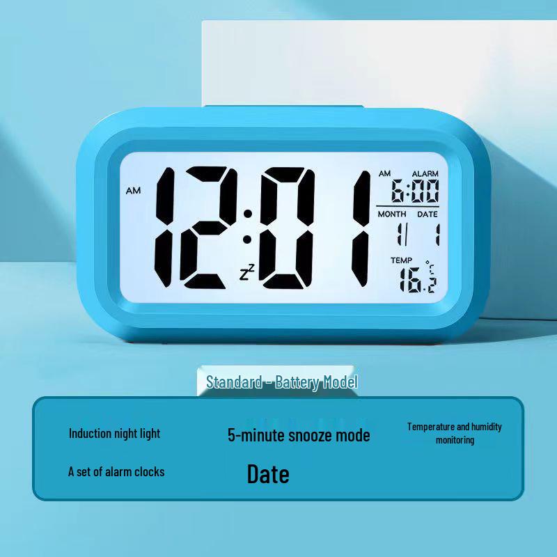 Smart Multi-functional Desktop Alarm Clock with Mute Mode and Long Battery Life