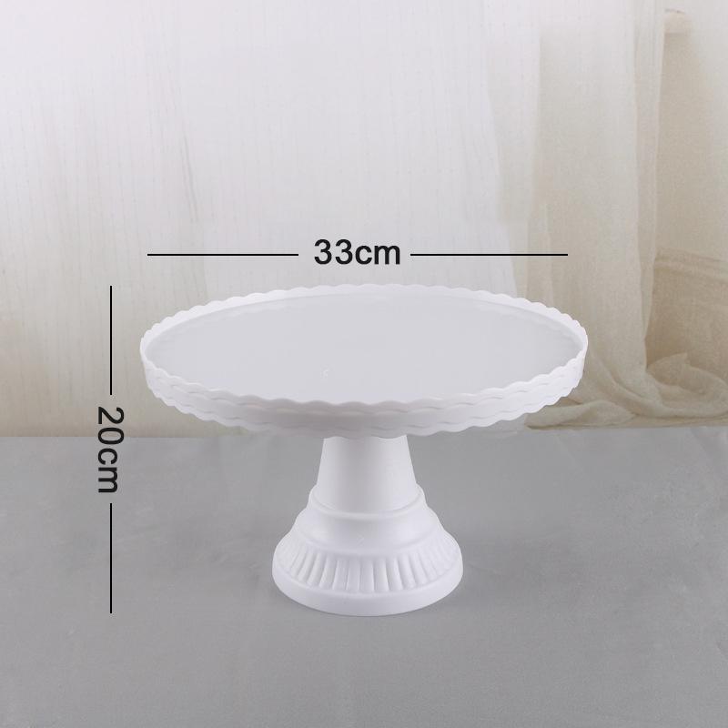 1PC Dessert Cake Stand Tray for Afternoon Tea Wedding Birthday Party Display Cold Meal Tea Break Elegant Tableware Accessory