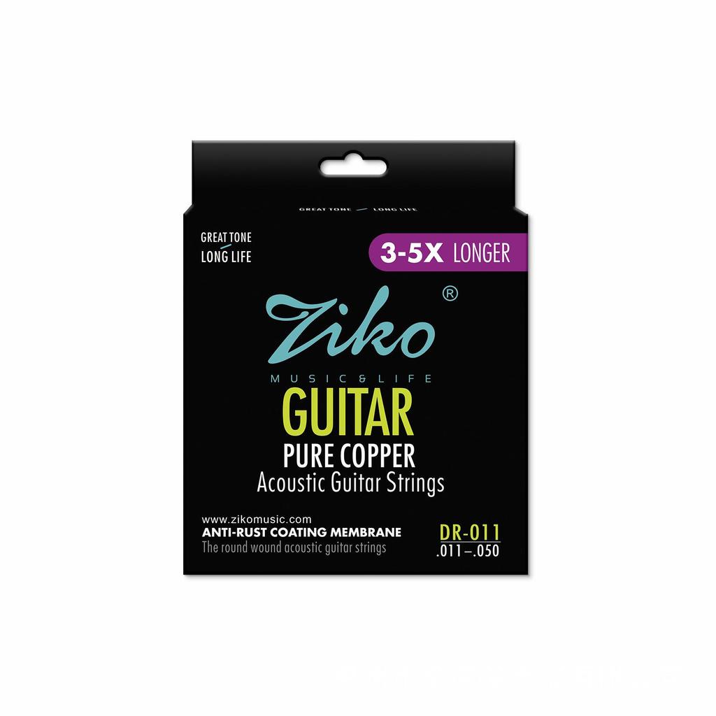 Lio ZIKO Anti-Rust Red Copper Guitar Strings DR010-012 (1-6)