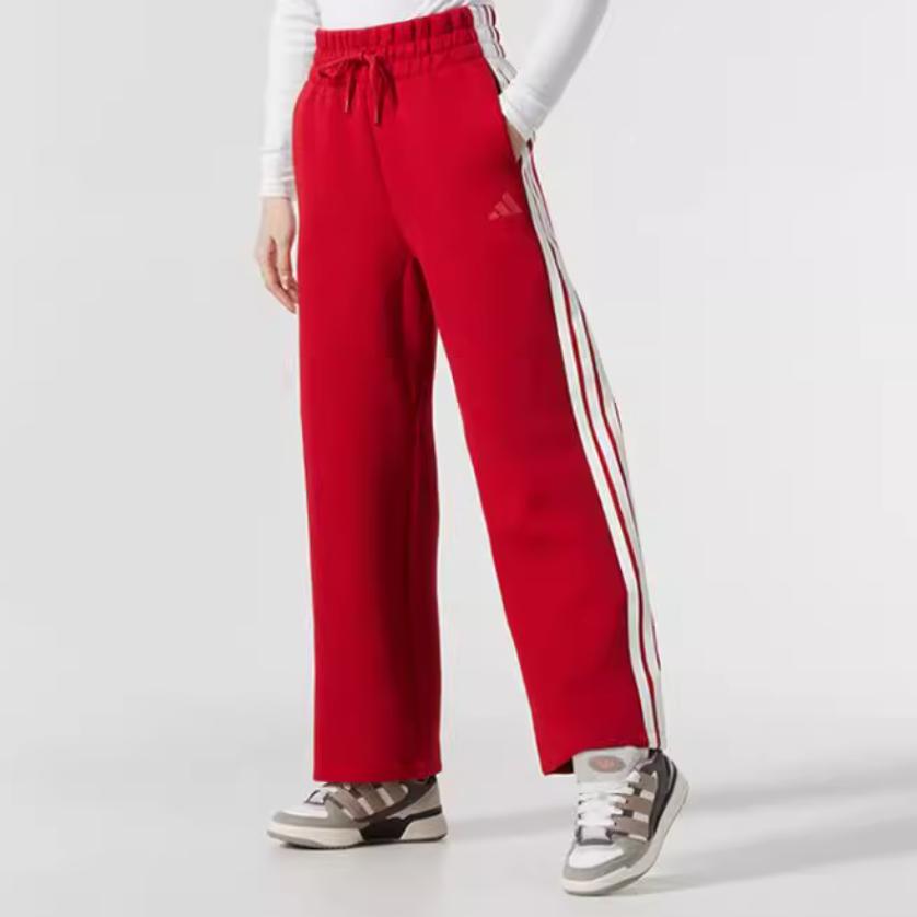 adidas Sportlife Knitted Sweatpants Women's Red/White JZ1643