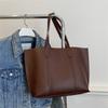 Fashion Splicing Portable Shoulder Bag Women's Autumn and Winter New Simple Solid Color Underarm Bag Versatile Tote Bag