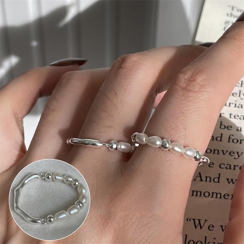 Xiaohongshu S925 Sterling Silver Women's Luxury Ring - Niche Design, Non-Fade Index Finger Fashion.