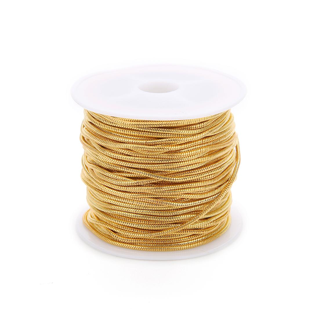 

5-10Yards Metal Snake Chains Bulk Necklace Chain For Jewelry Making Findings DIY Necklace Chains Materials Handmade Supplies 1.2mm 10yards золотой