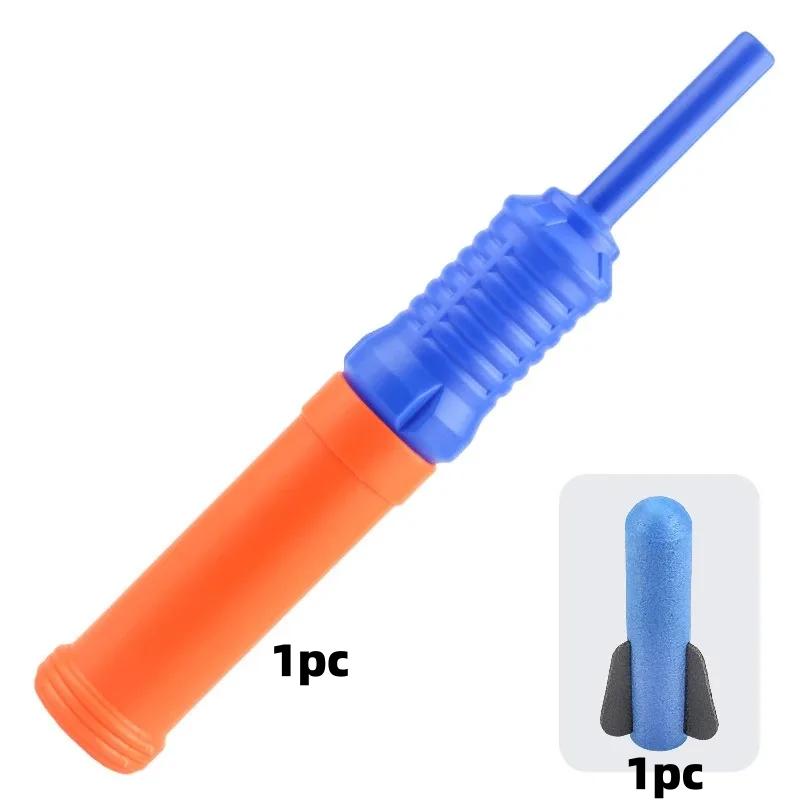 Pěnový raketomet Hračka Sada pro Děti Venkovní Narozeninové Dárky – 3 Měkké Rakety na Raketomet Střílí Až do 15 Metrů