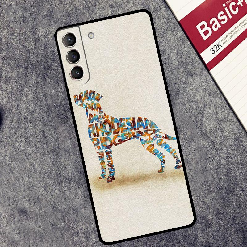 Rhodesian Ridgeback Hund Hülle Für Samsung Galaxy S25 S26 Ultra S20 S21 S22 S23 S10 Plus S25 FE S24 Ultra Hülle Coque