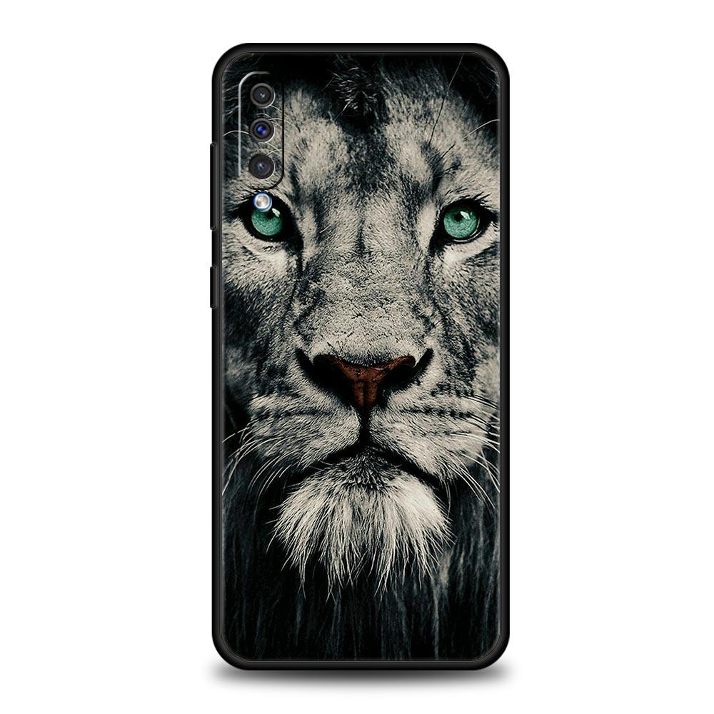 

Lion Tiger king Phone Case for Samsung Galaxy A50 A70 A10 A20 A30 A40 A20S A20E A02S A12 A22 A72 A52 A32 5G Silicone Cover Shell Samsung A40