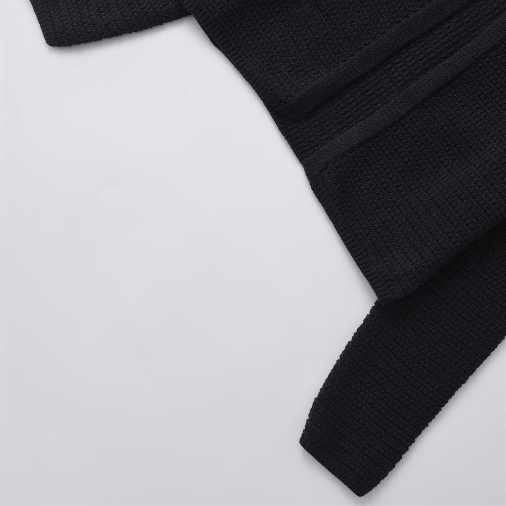 2024 Women's European & American Style Long-Sleeve Knitted Cardigan