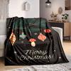 1pc Christmas Ornaments Blanket, Lightweight Flannel Throw Blanket For Sofa, Bed, Travel, Camping, Living Room, Office, Couch, Chair, And Bed