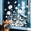 Glasaufkleber Wasserdicht PVC Doppelseitiges Design Sonnenblumenmuster Fensteraufkleber Glastüren Fenster Heimdekoration