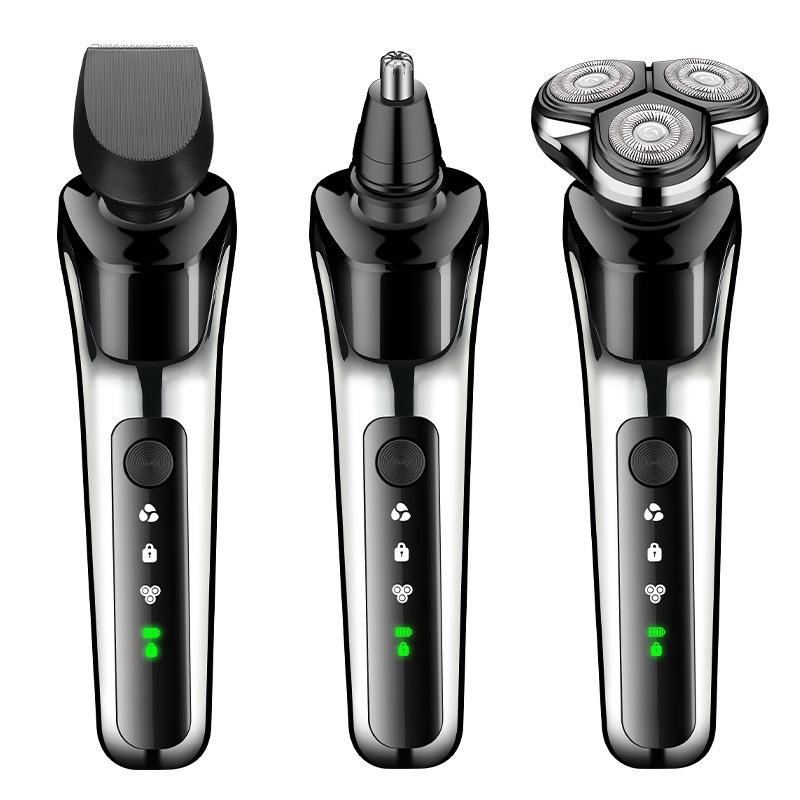 New hair clipper three-in-one men's razor rechargeable razor electric ultra-clean multi-functional beard cutter head portable