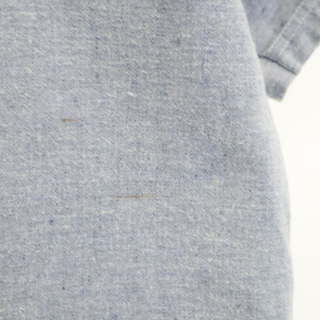 MASON Made In USA Short Sleeve Shirt M Blue Men's Used