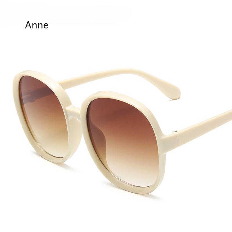 Classic Big Frame Luxury Women Sunglasses  Designer Fashion Plastic Vintage Round Gradient Sun Glasses Uv400 Eyewear