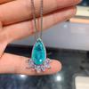 Schmuck Beliebt Simulation Paraiba Anhänger Ohrringe Schmuckset