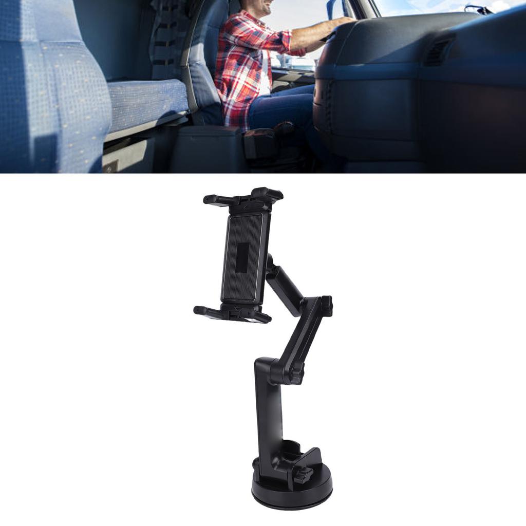 Truck Phone Mount 16.9 Inch Arm 360 Degree Rotation Anti Slip Strong Suction Cup Dashboard Phone Holder for SUV Commercial Truck