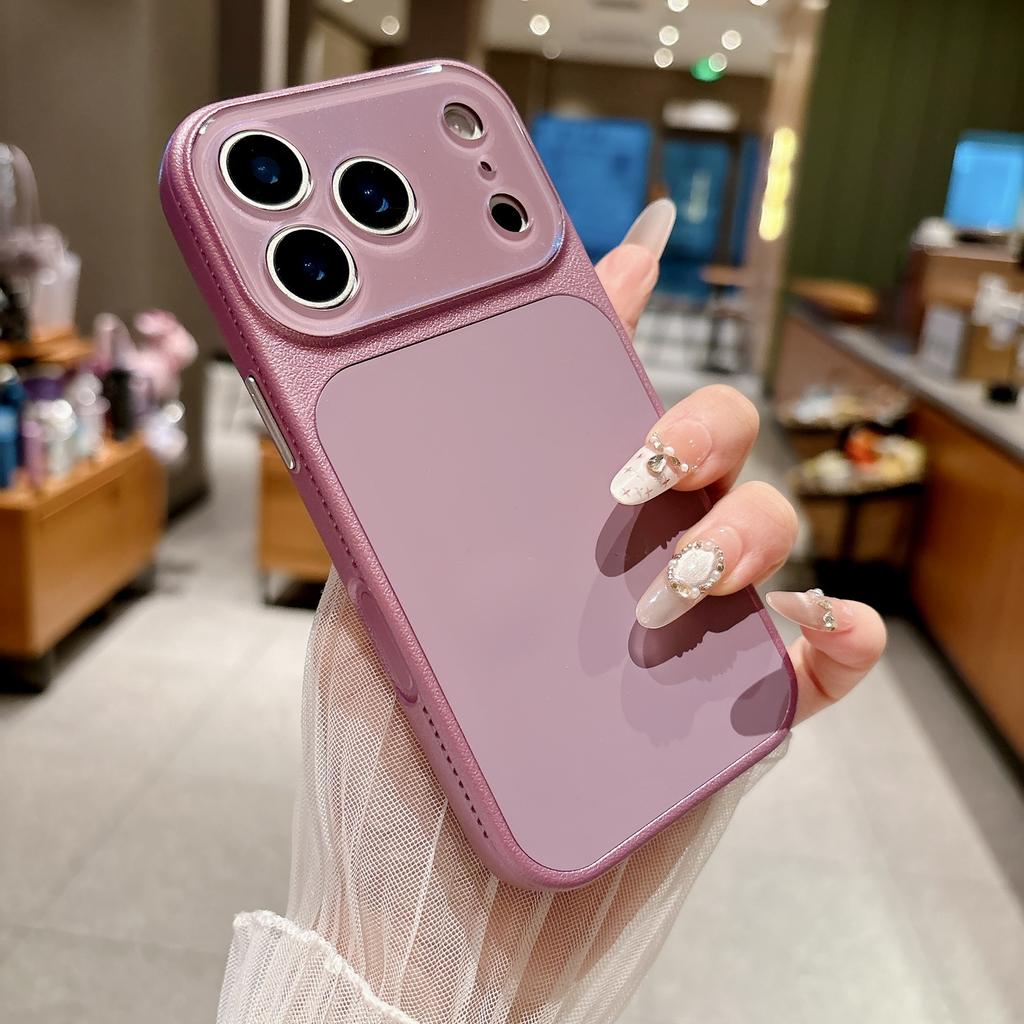 The new heat dissipation imitation leather pattern changes in seconds 17 for iPhone17ProMax mobile phone case Apple 16p all-inclusive 15/14