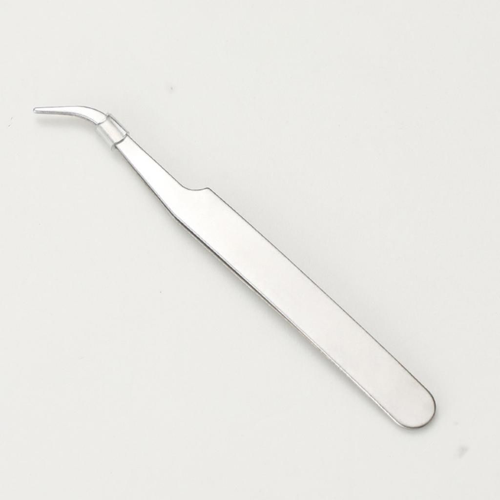 1pcs Macaron Colorful Stainless Steel Tweezers Straight and Bent Tips for Nails Eyelash Makeup DIY Sticker Tools