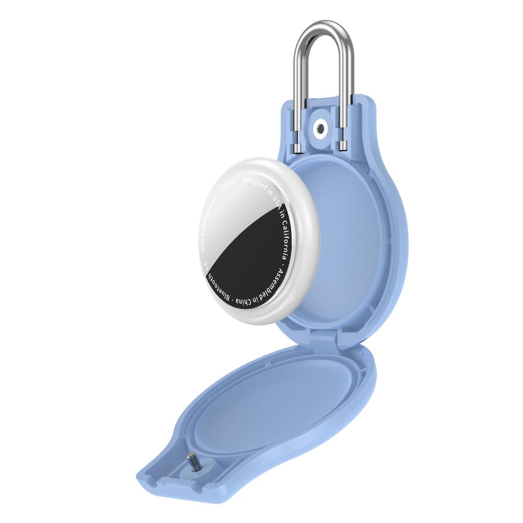 CP69 For Apple AirTag Anti-lost Tracker Waterproof Case Shockproof Metal Cover with Safety Lock